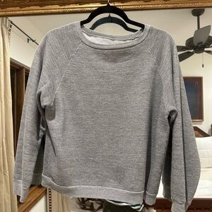 Nili Lotan Heather Gray Crewneck Sweatshirt